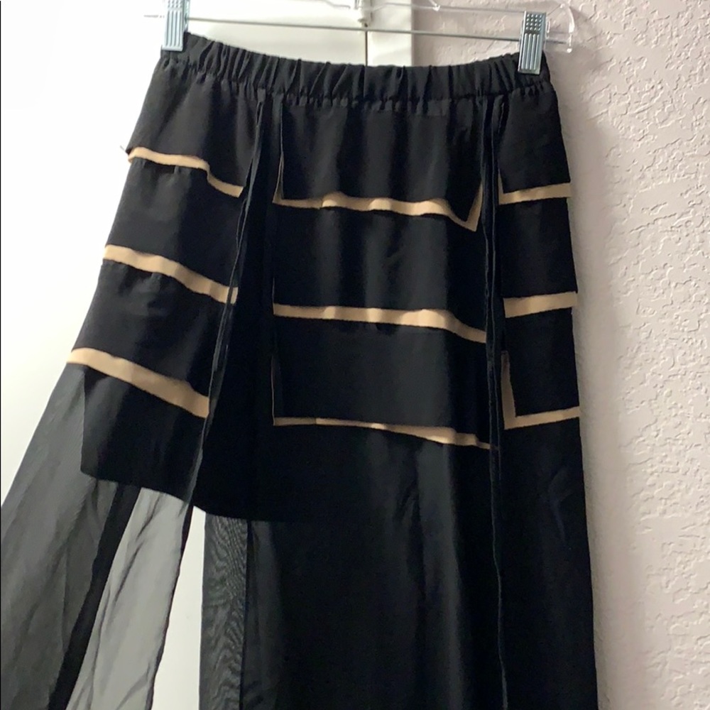 Long maxi skirt (front slit)